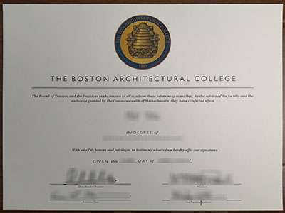 How much does a fake The Boston Architectural College degree cost？