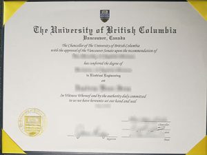 The University of British Columbia degree