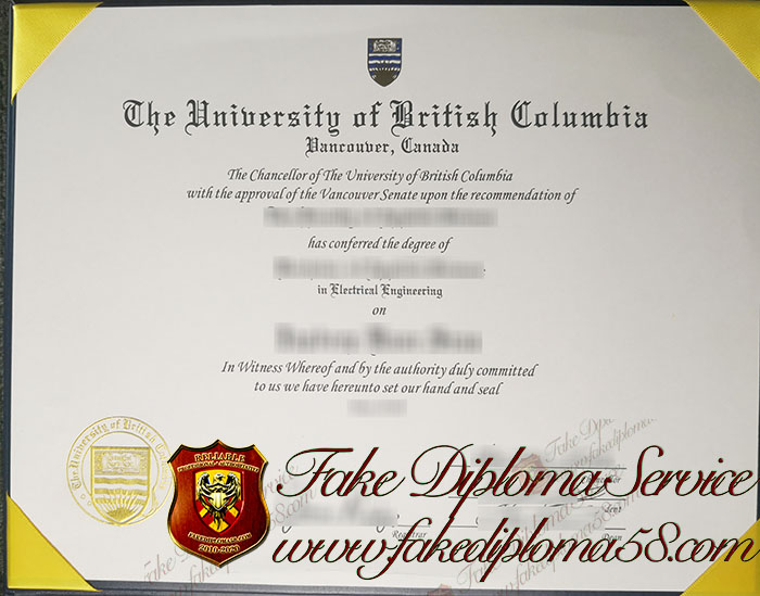 The University of British Columbia diploma