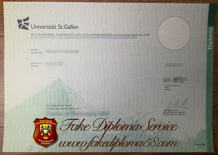 University of St. Gallen diploma