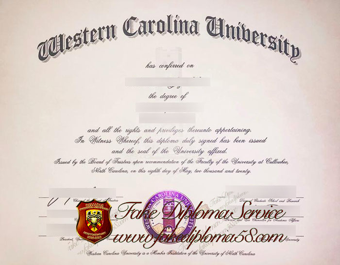 Western Carolina University diploma