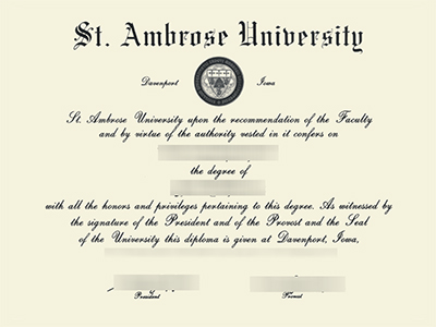 How to purchase a fake St. Ambrose University degree quickly?