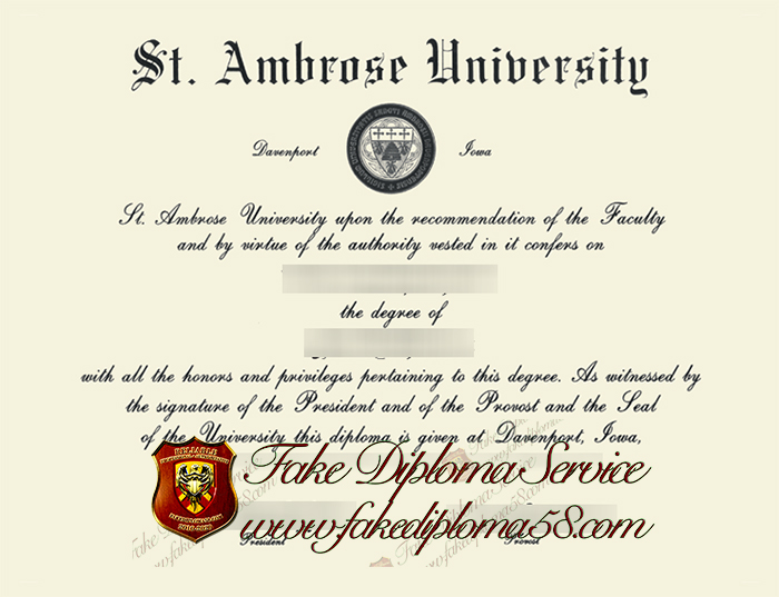 Ambrose University diploma