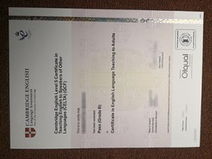 CELTA certificate