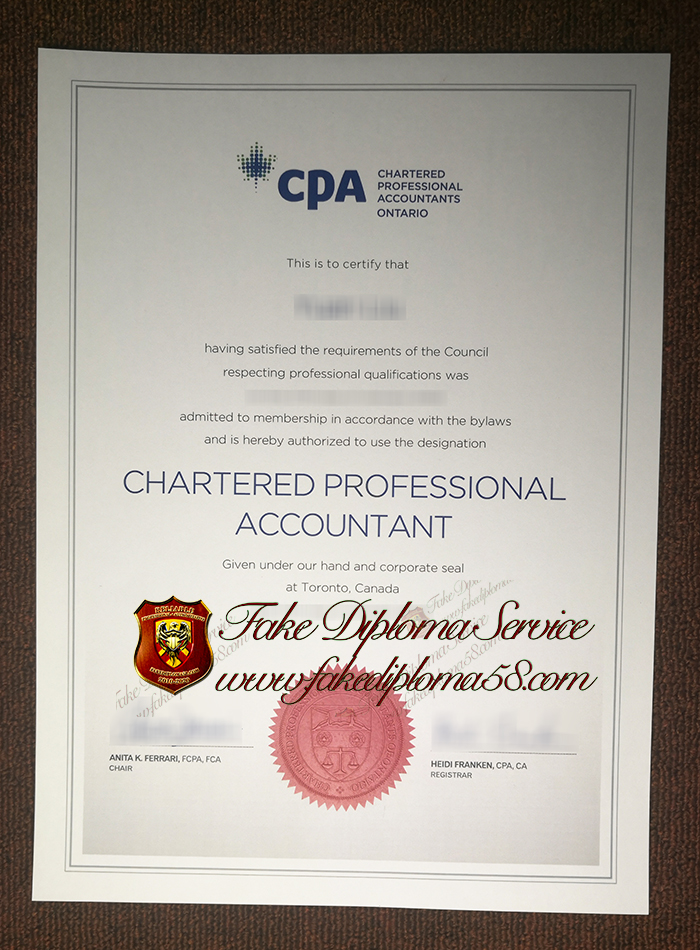 CPA certificte