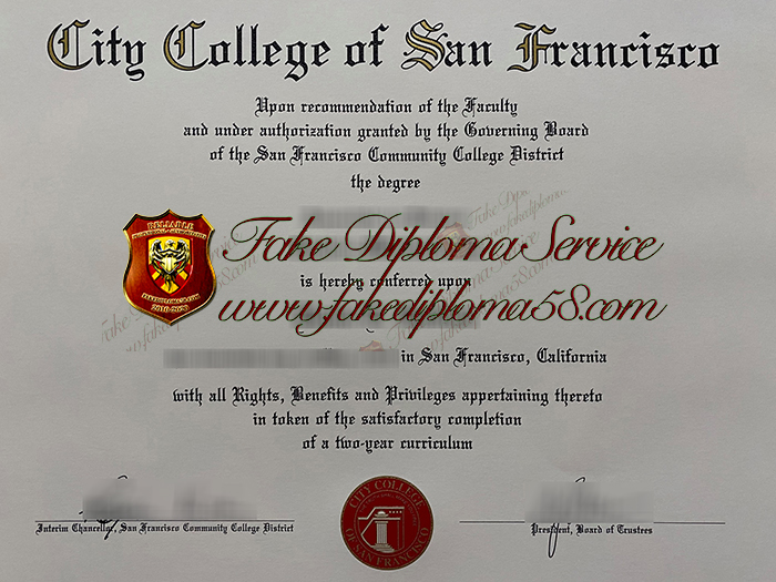 City College of San Francisco diploma