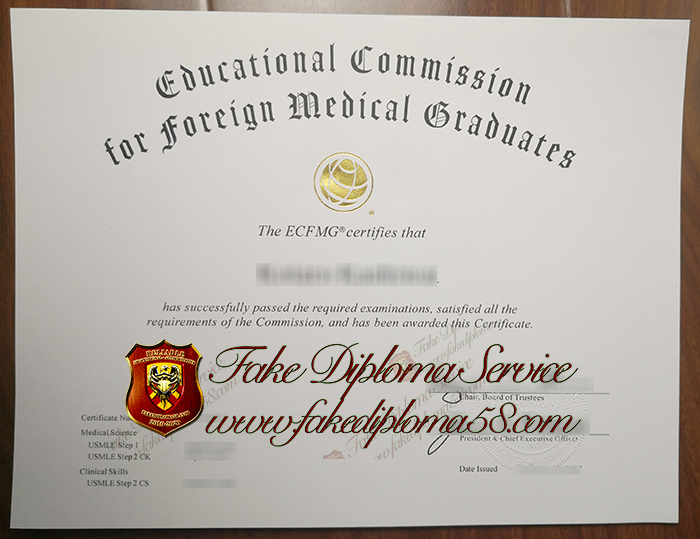 ECFMG certificate