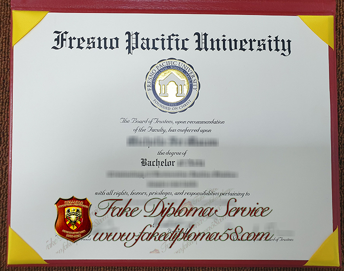 Fresno Pacific University diploma