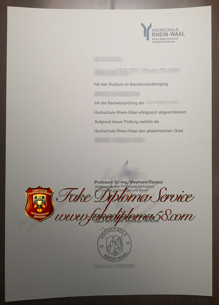 Hochschule Rhein-Waal diploma