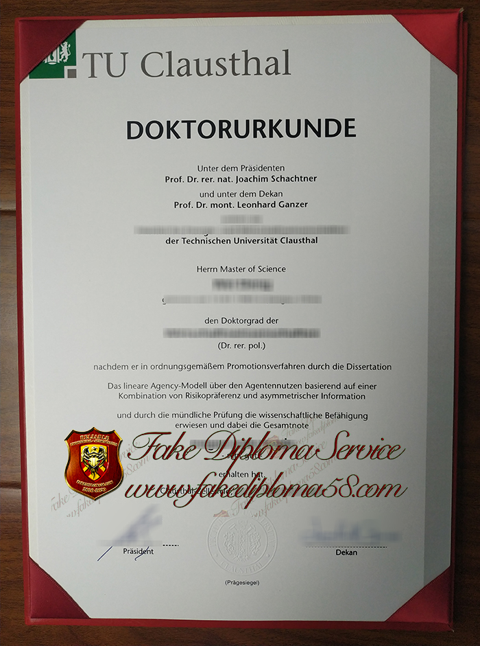 TU Clausthal diploma