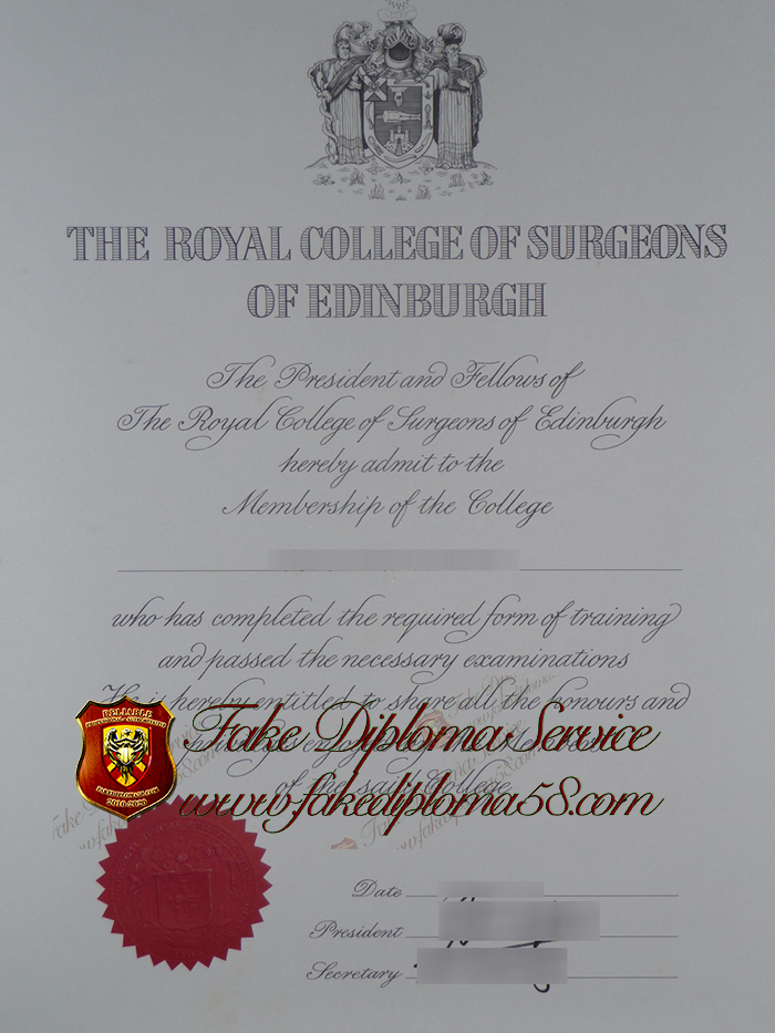 The Royal College of Surgeons of Edinburgh diploma