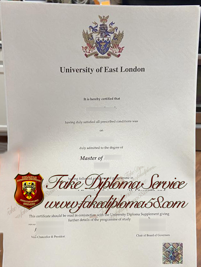 University of east london diploma
