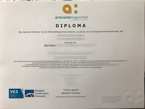 Arteveldehogeschool diploma