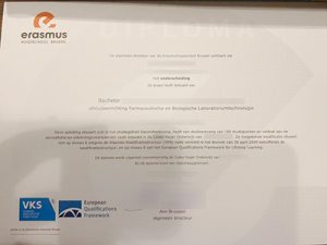 Erasmushogeschool Brussel diploma