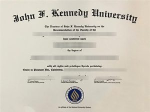 John F.Kennedy University degree