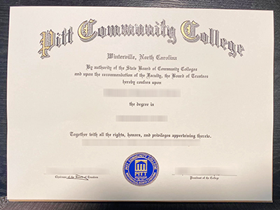 Purchase a fake Pitt Community College diploma for a job.