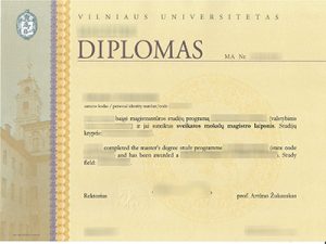 Vilniaus universitetas diploma