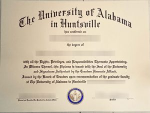 university of alabama in huntsville degree
