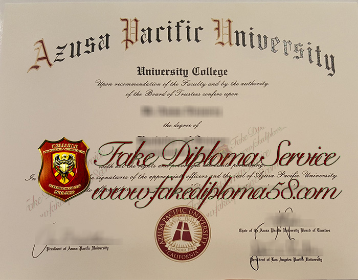 Azusa Pacific University degree1