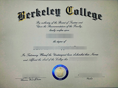 Obtain a fake Berkeley College diploma from America.