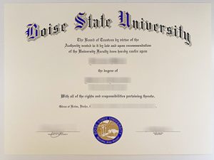 Boise State University diploma