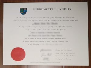 Heriot-Watt University degree