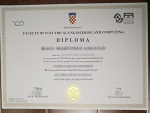 University of Zagreb diploma