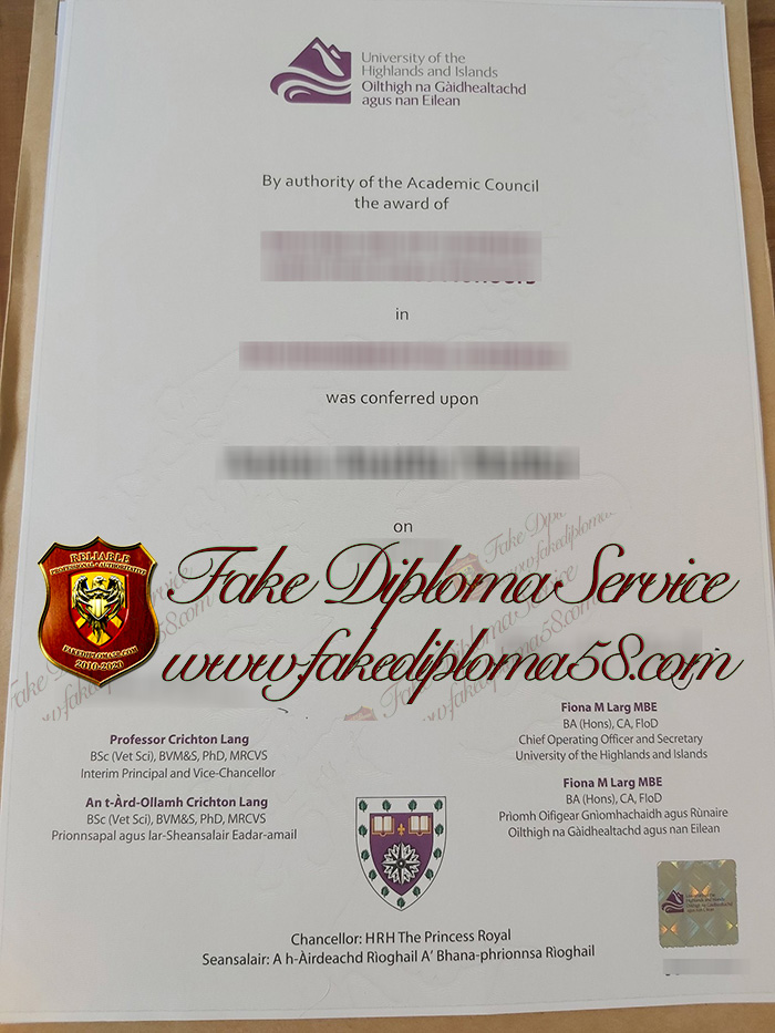University of the Highlands and islands degree1