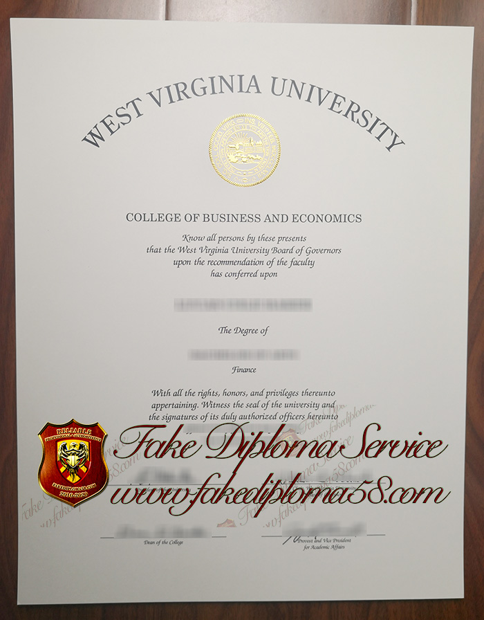 West Virginia University diploma1