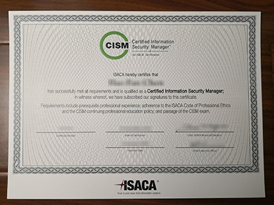 How to buy a fake CISM certificate for a better job?