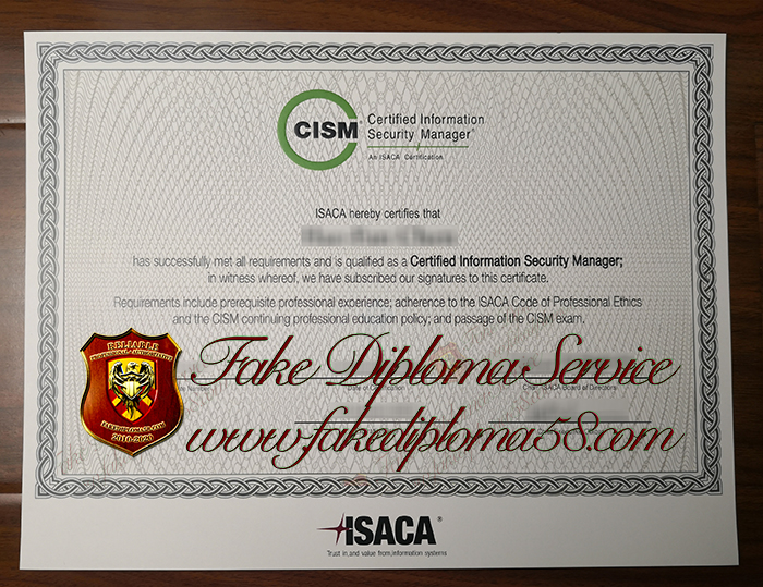 CISM certificate1