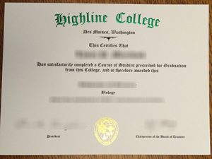 Highline College degree
