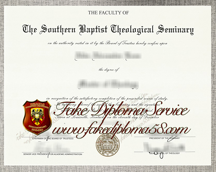 Southern Baptist Theological Seminary degree1