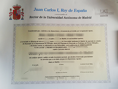 Purchase a fake Universidad Autonoma de Madrid diploma from Spain.