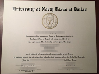 Order a fake University of North Texas at Dallas degree for a job.