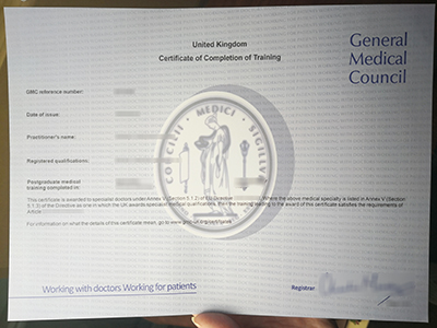 General Medical Council certificate