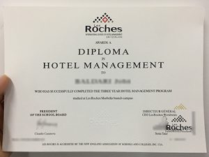 Les Roches Marbella diploma