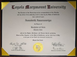 Loyola Marymount University degree