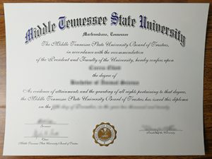 Middle Tennessee State University degree