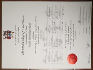 The Royal College of Anaesthetists diploma