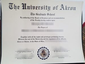 The University of Akron degree