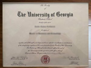 The University of Georgia diploma
