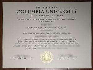 Columbia University degree