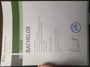 SRH Fernhochschule certificate