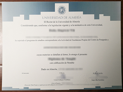 Can i purchase a fake Universidad De Almeria degree from Spain?
