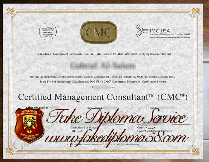 CMC certificate