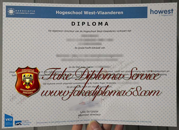 Hogeschool West-Vlaanderen diploma