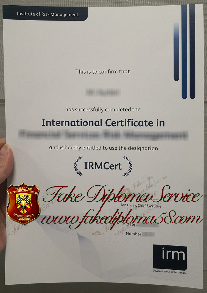 IRMCert certificate