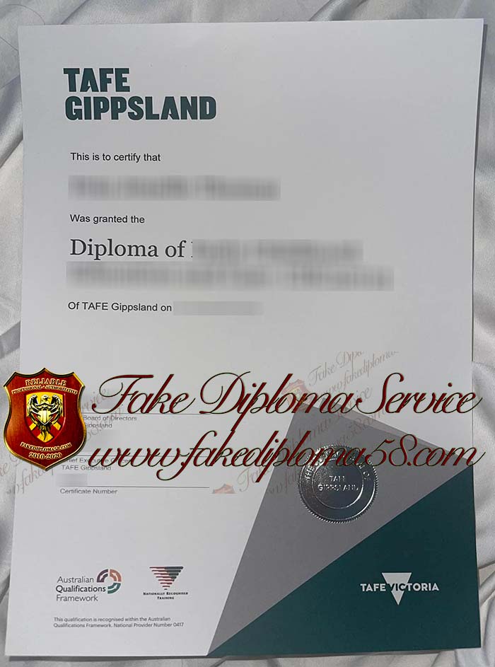TAFE GIPPSLAND certificate