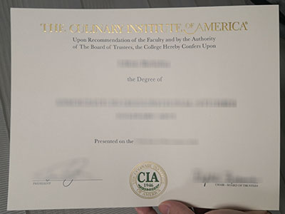 How much is A 100% copy of Culinary Institute of America degree worth?